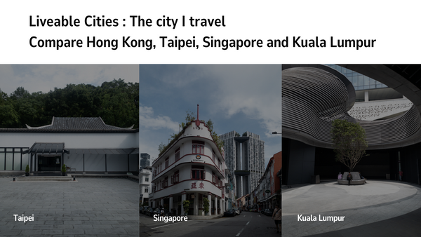 Liveable Cities: Compare Hong Kong, Taipei, Singapore and Kuala Lumpur